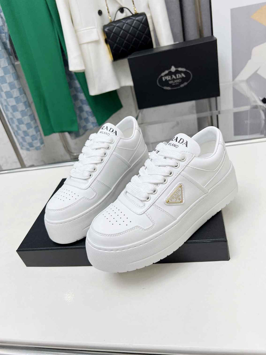 White Leather Shoes