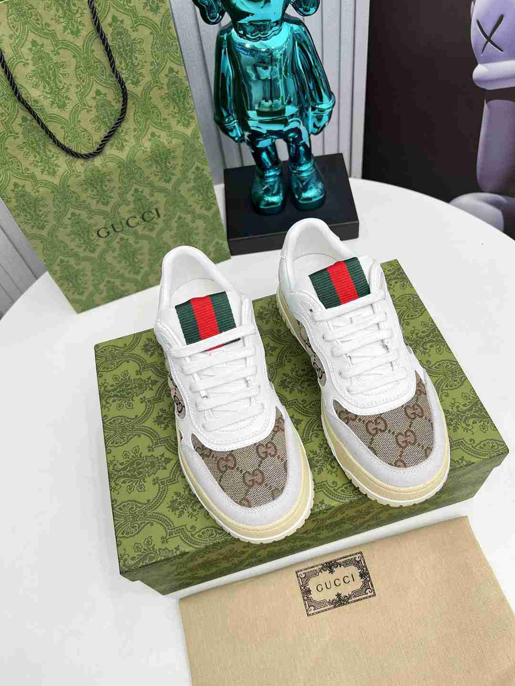 Brown Printed Shoes