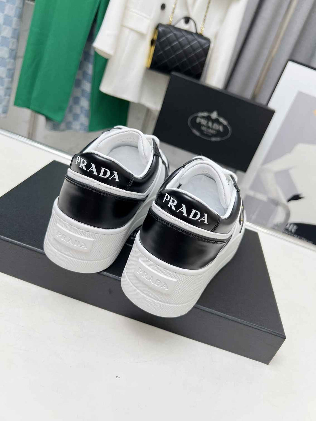 Black and White Leather Shoes