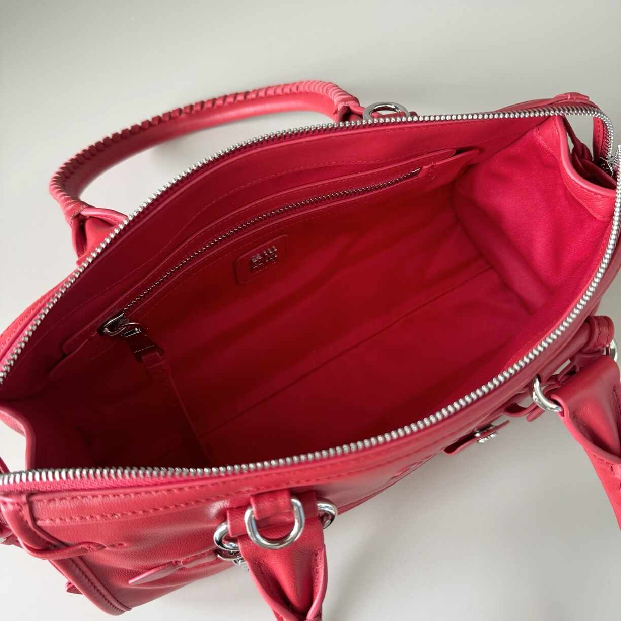 Coral Leather Purse