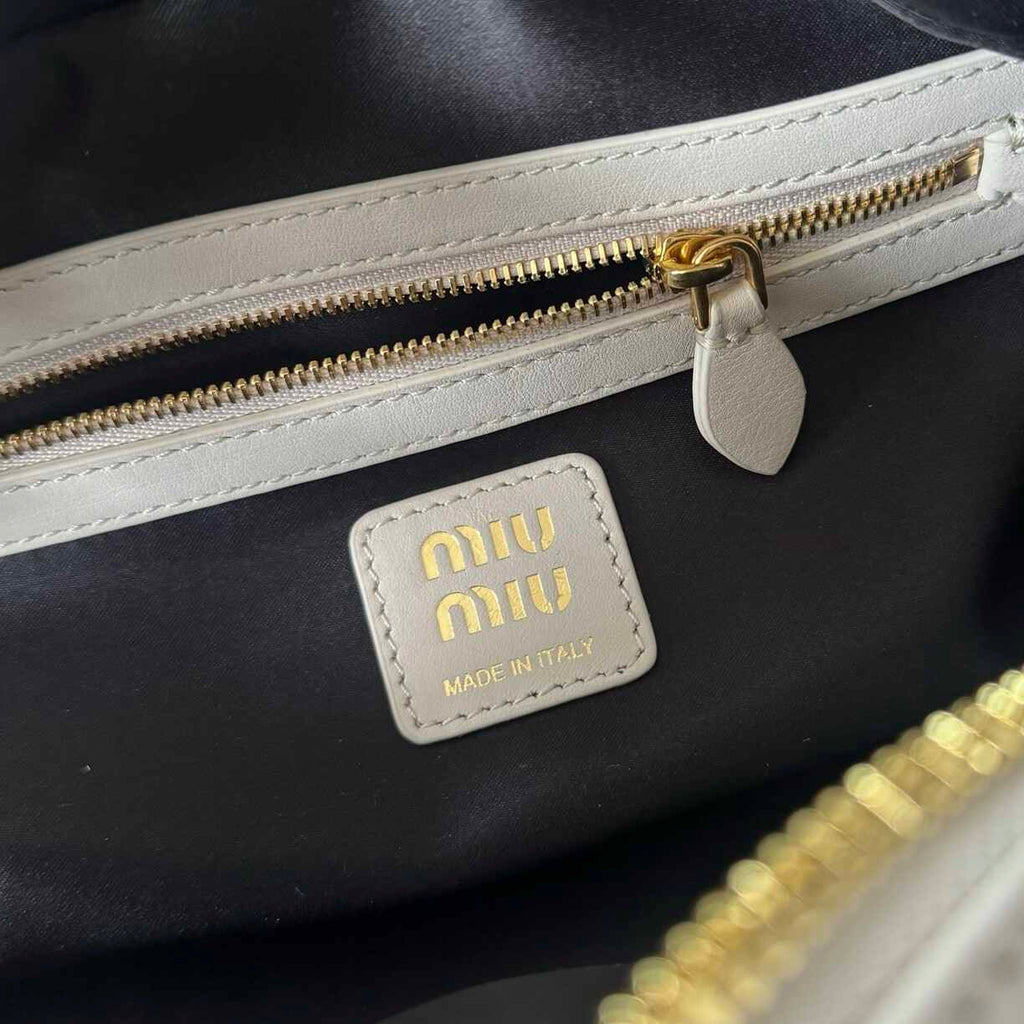 White Leather Purse