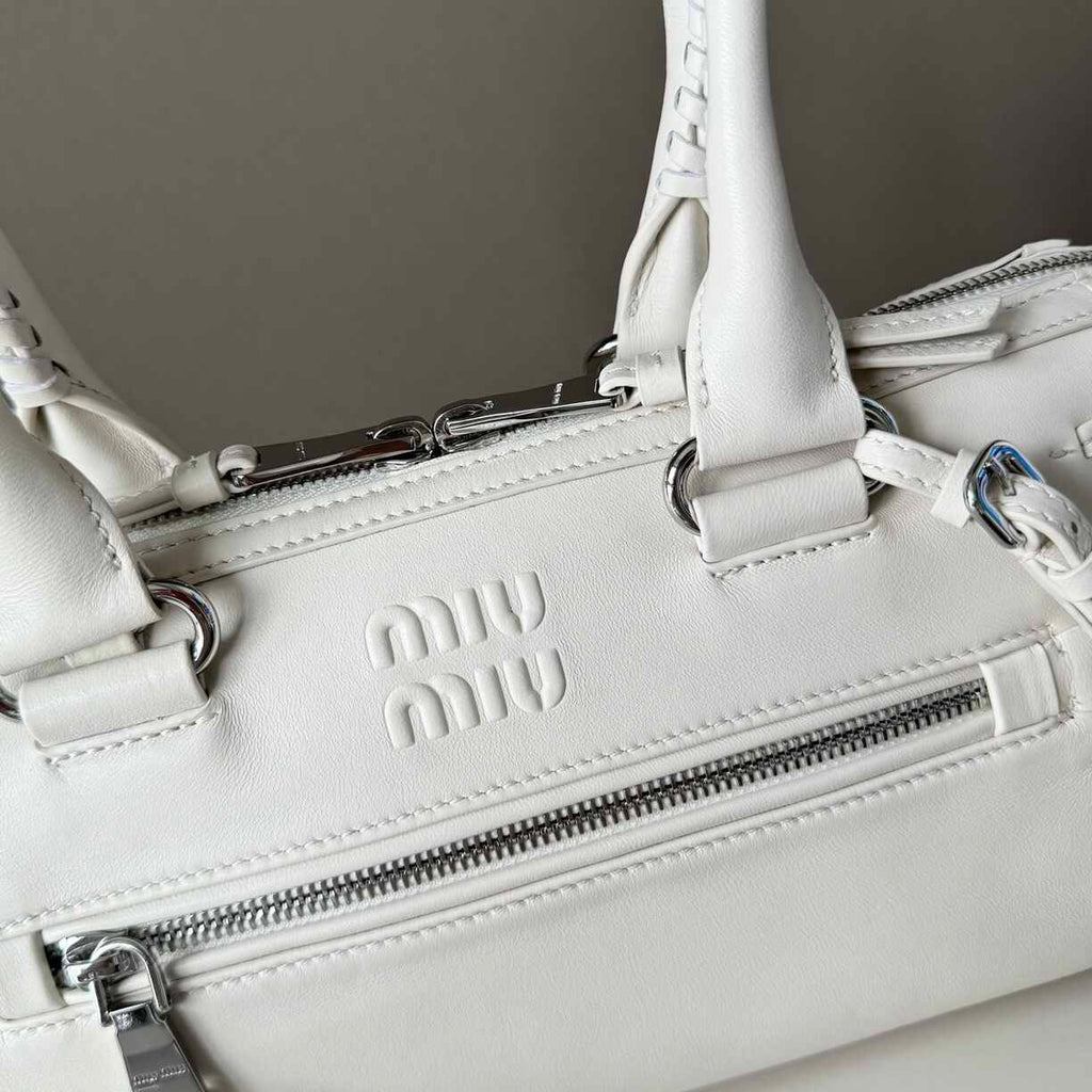 White Leather Purse