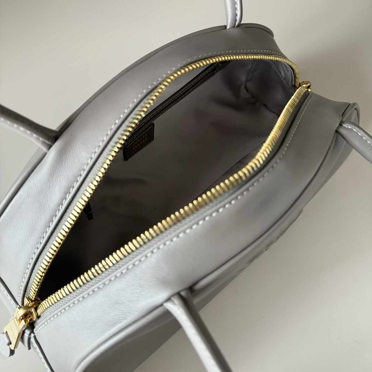 Silver Leather Purse