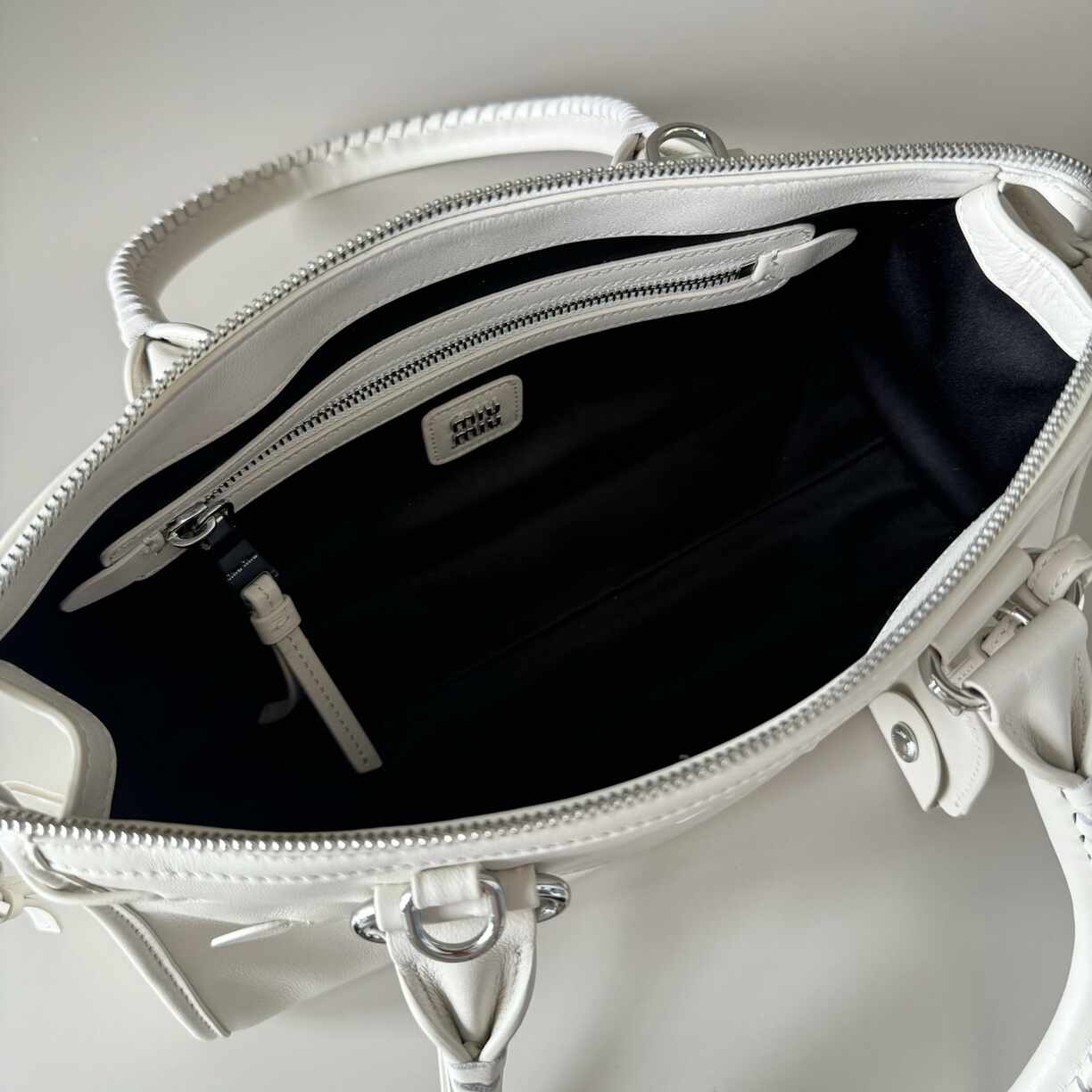 White Leather Purse