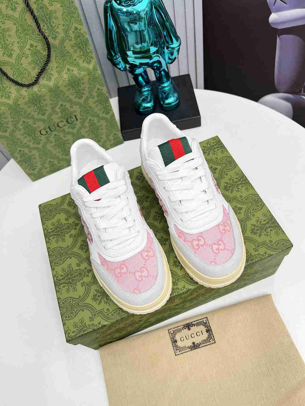 Pink Printed Shoes