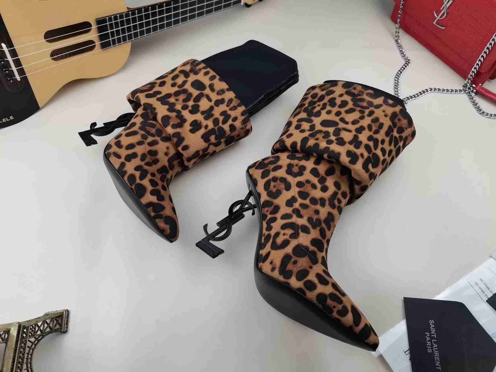 Leopard High Heel Boots