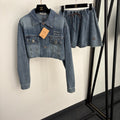 Jean Jacket & Skirt Set