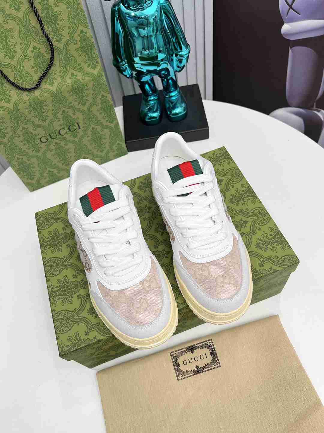 Beige Printed Shoes