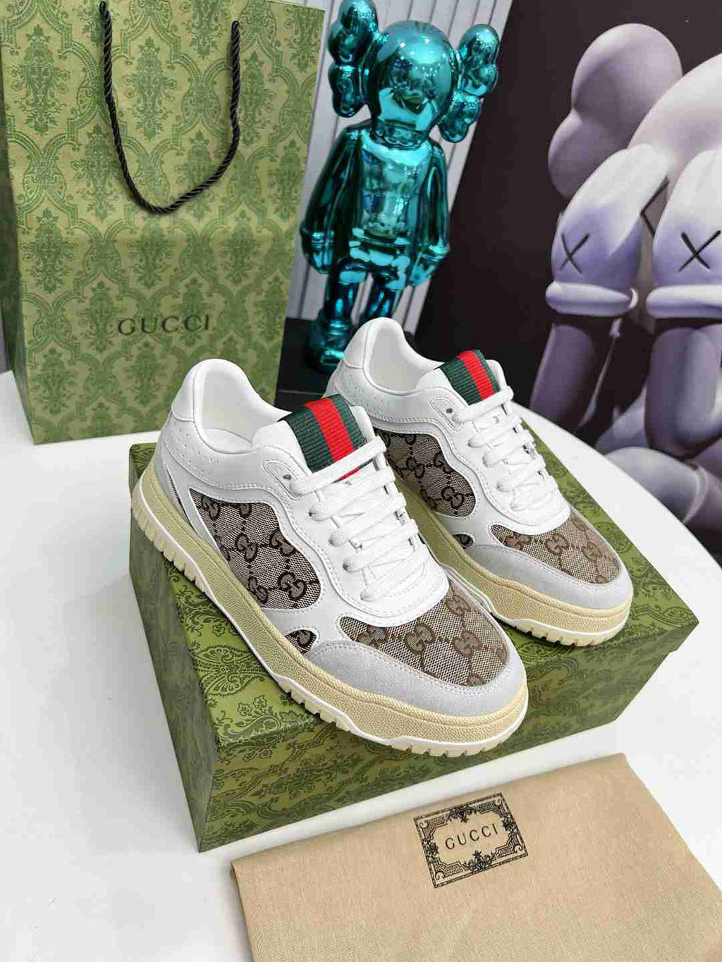 Brown Printed Shoes