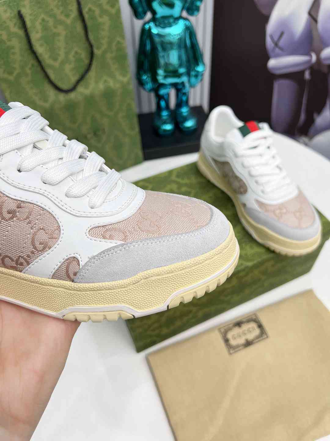 Beige Printed Shoes