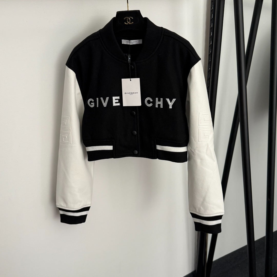 Leather Varsity Jacket