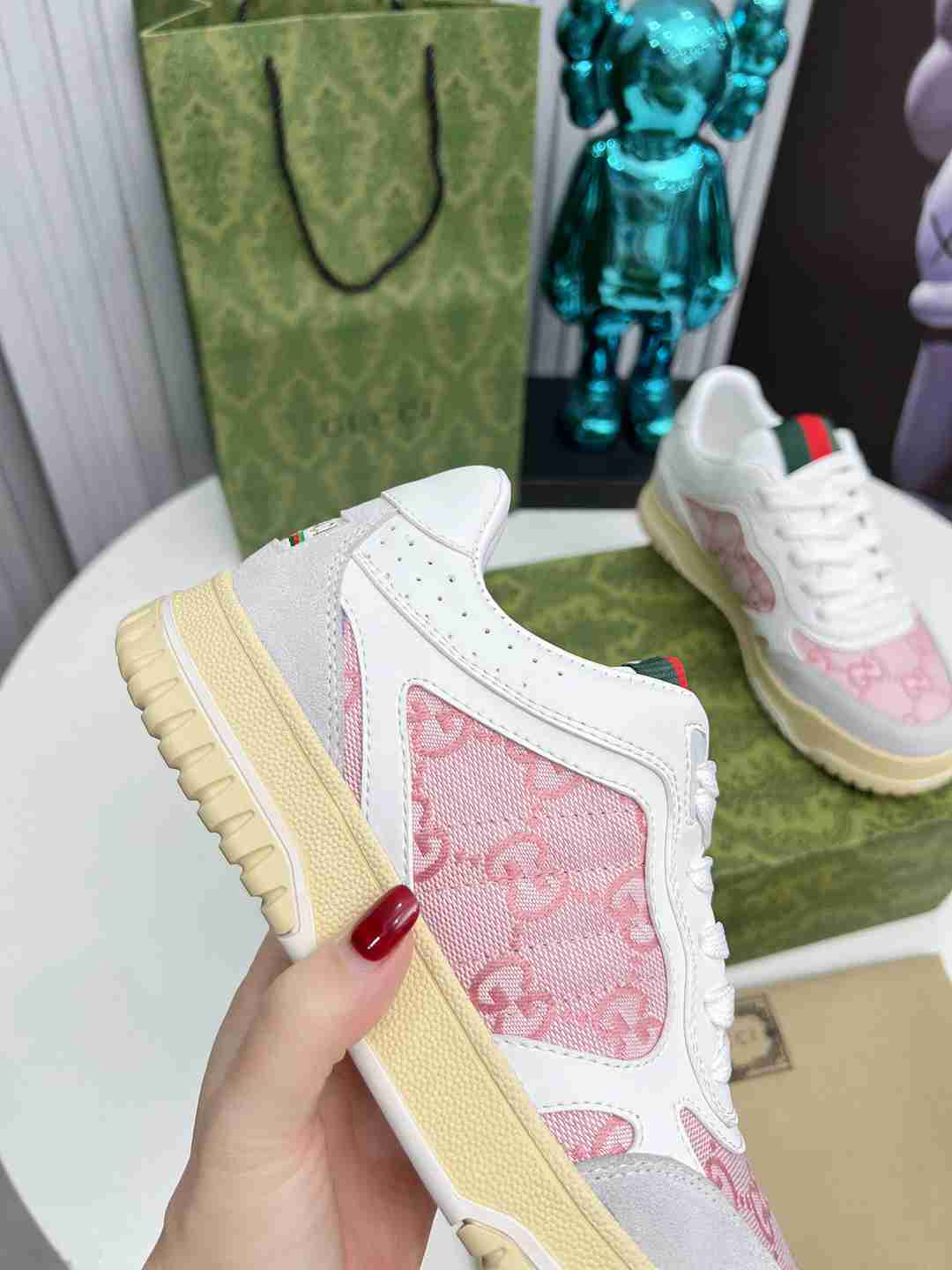 Pink Printed Shoes