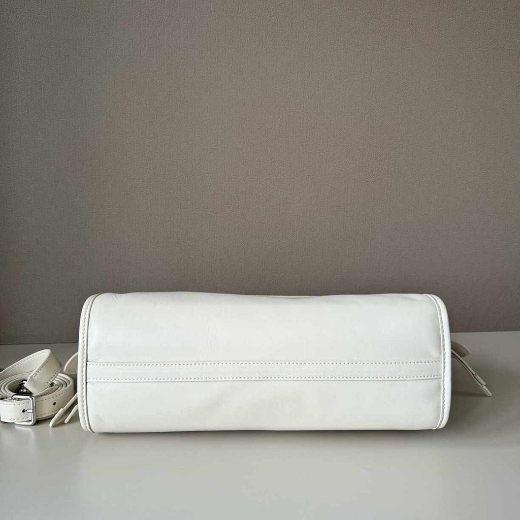 White Leather Purse