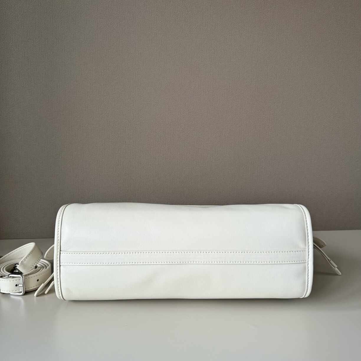 White Leather Purse