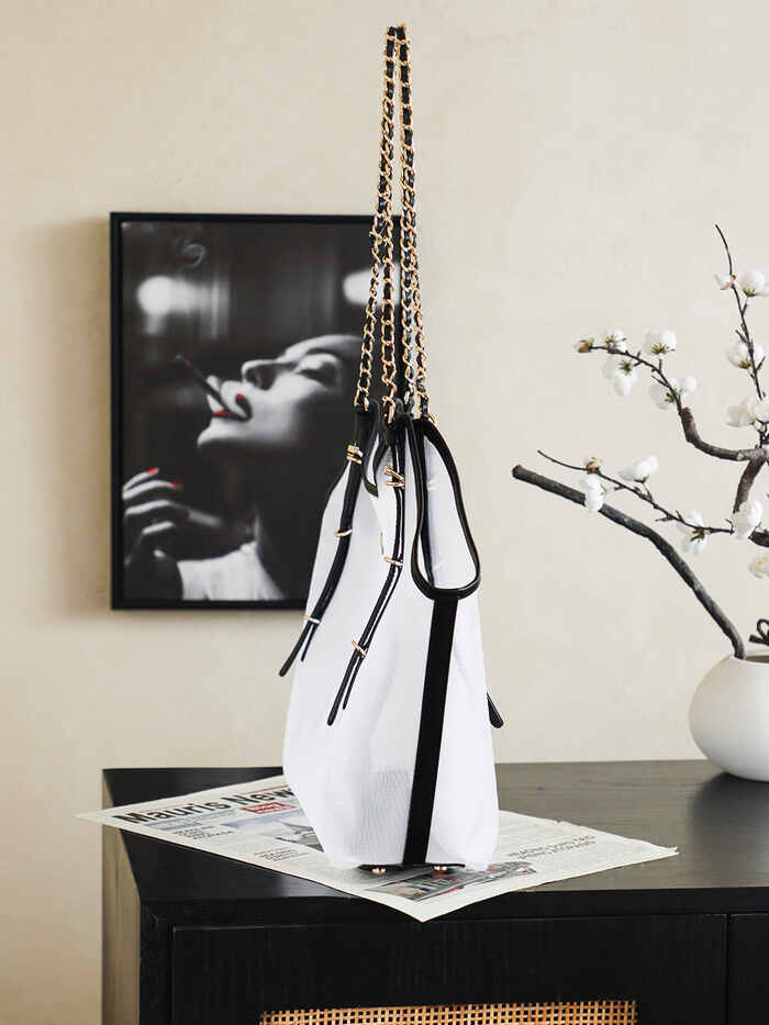 White and Black Bag