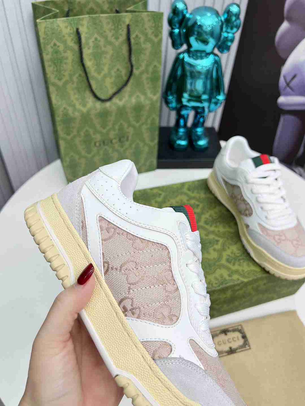 Beige Printed Shoes