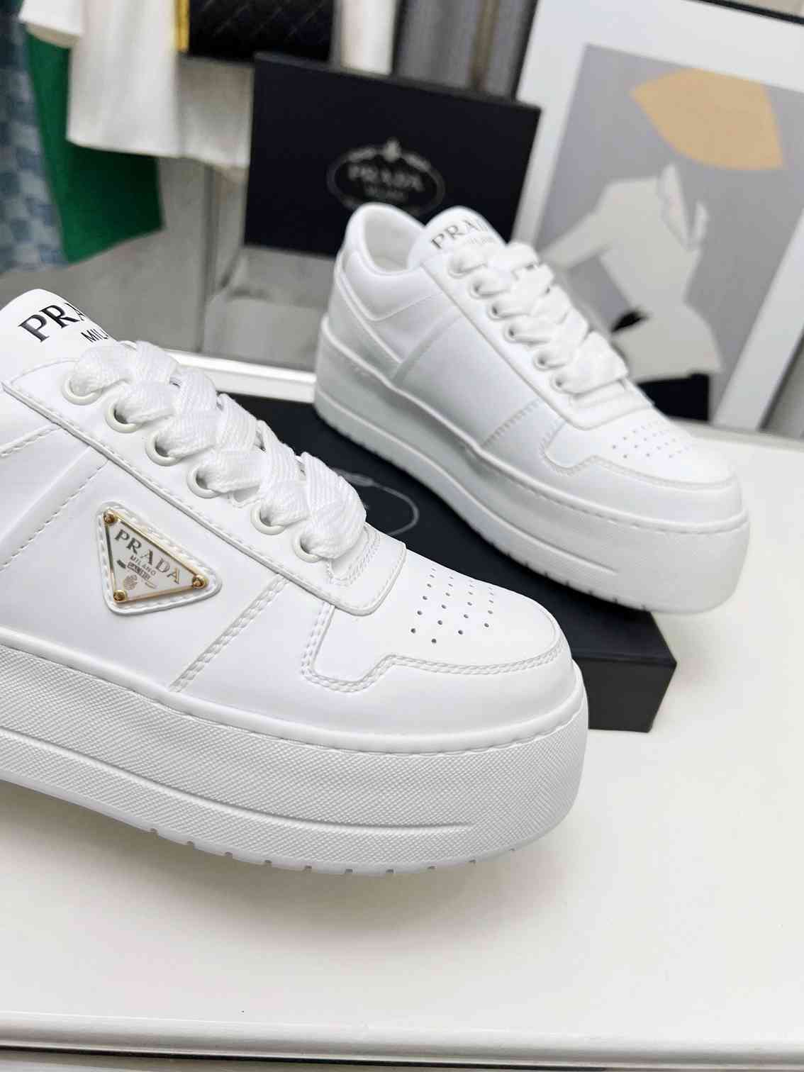White Leather Shoes
