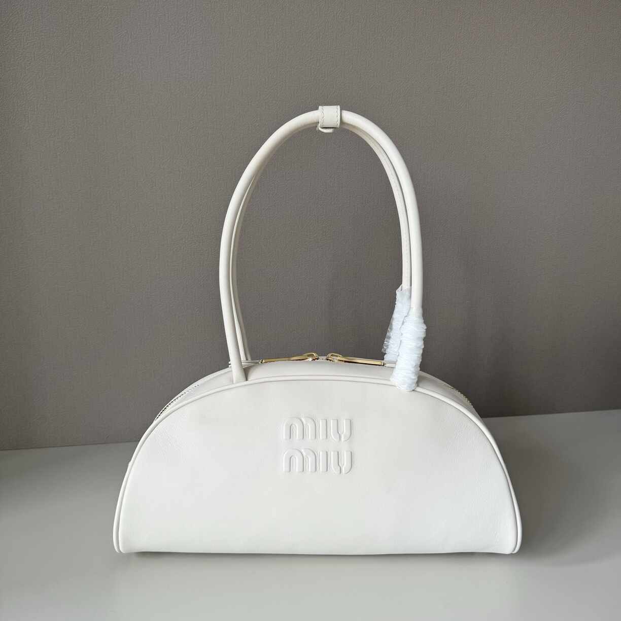 White Leather Purse