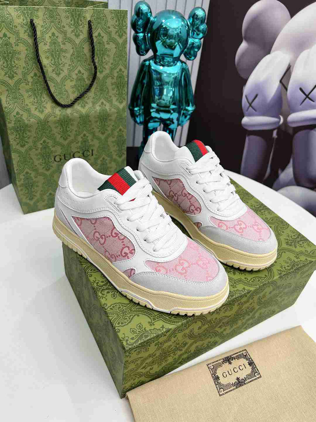Pink Printed Shoes