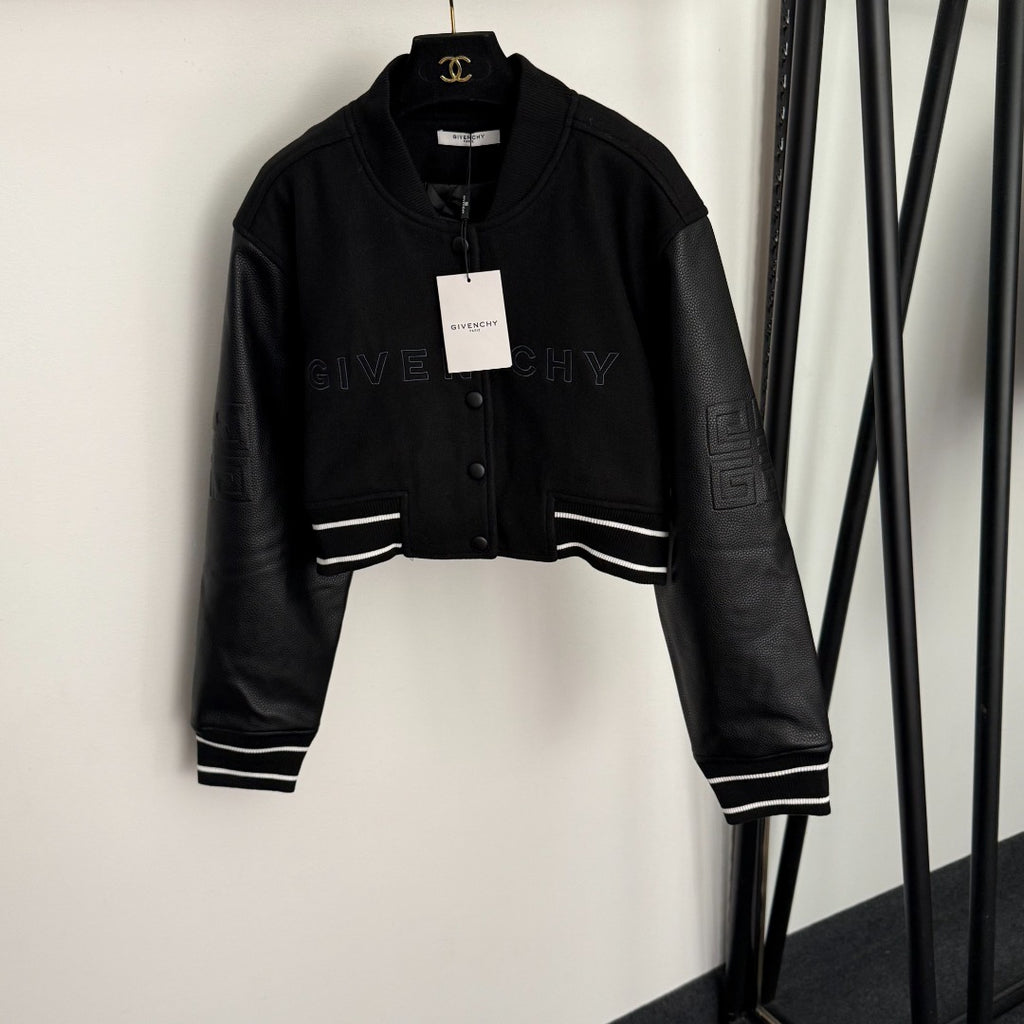Leather Varsity Jacket