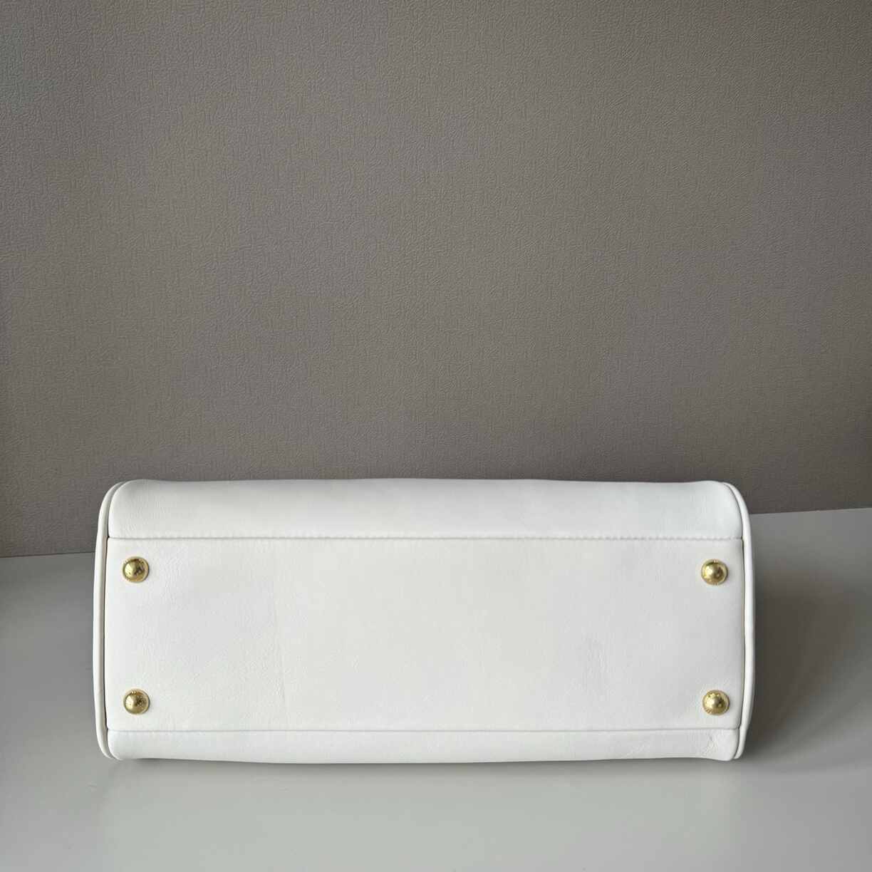 White Leather Purse