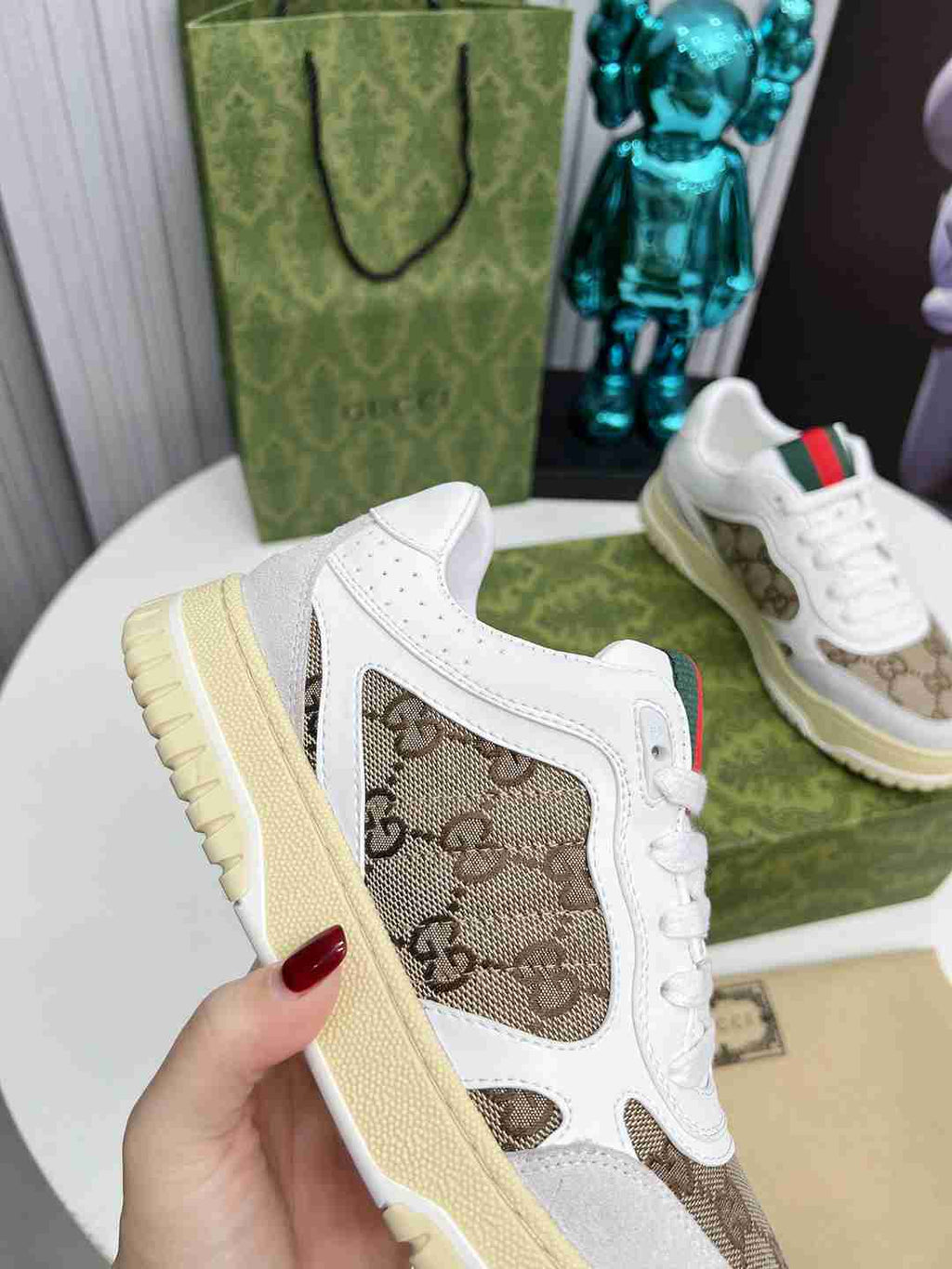 Brown Printed Shoes