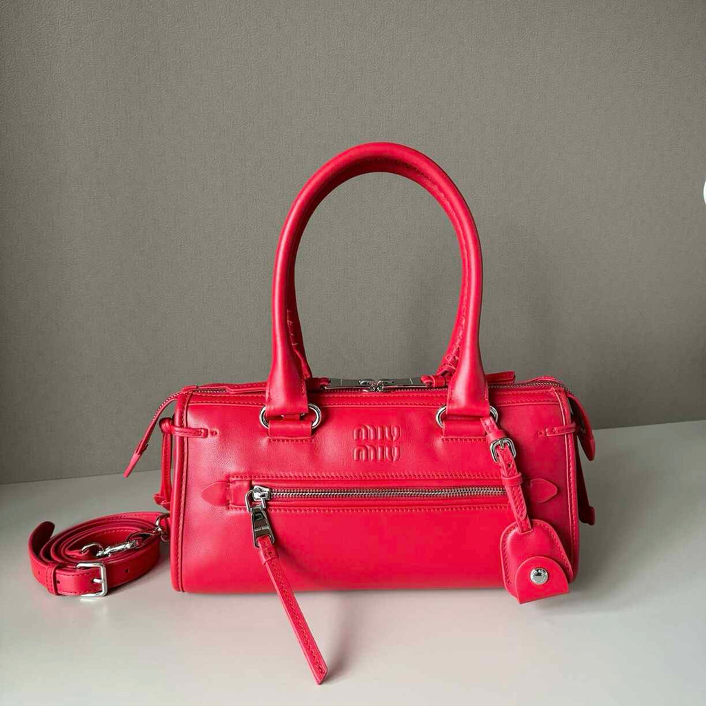 Coral Leather Purse