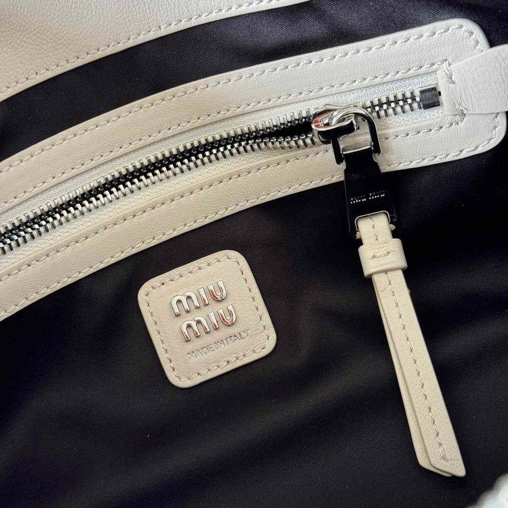 White Leather Purse
