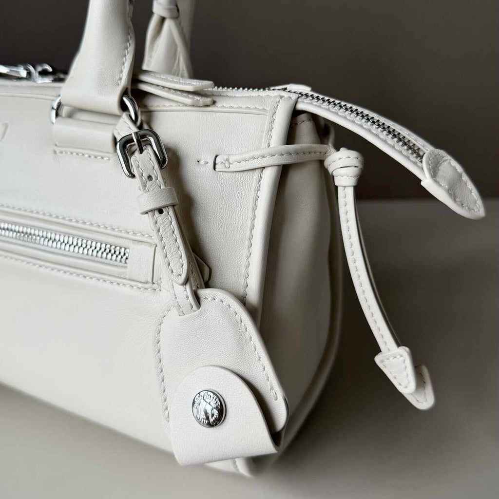 White Leather Purse