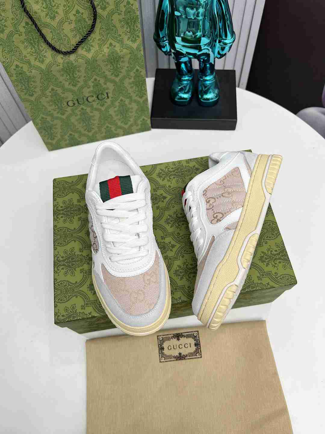Beige Printed Shoes