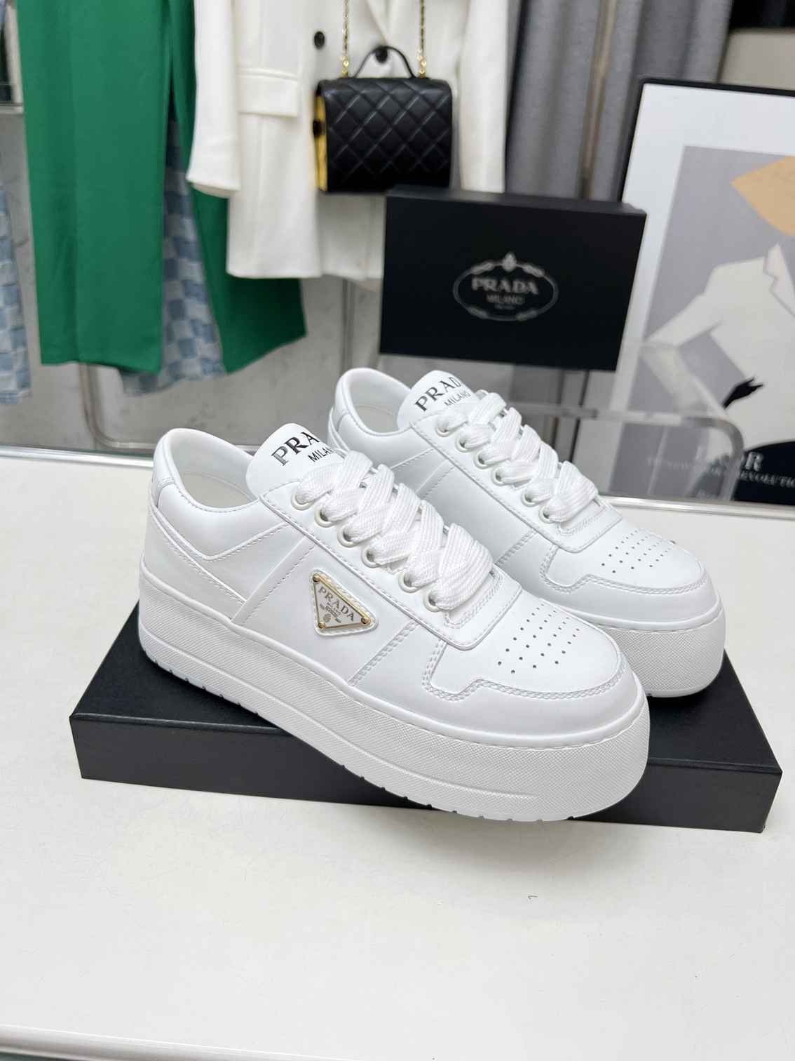 White Leather Shoes