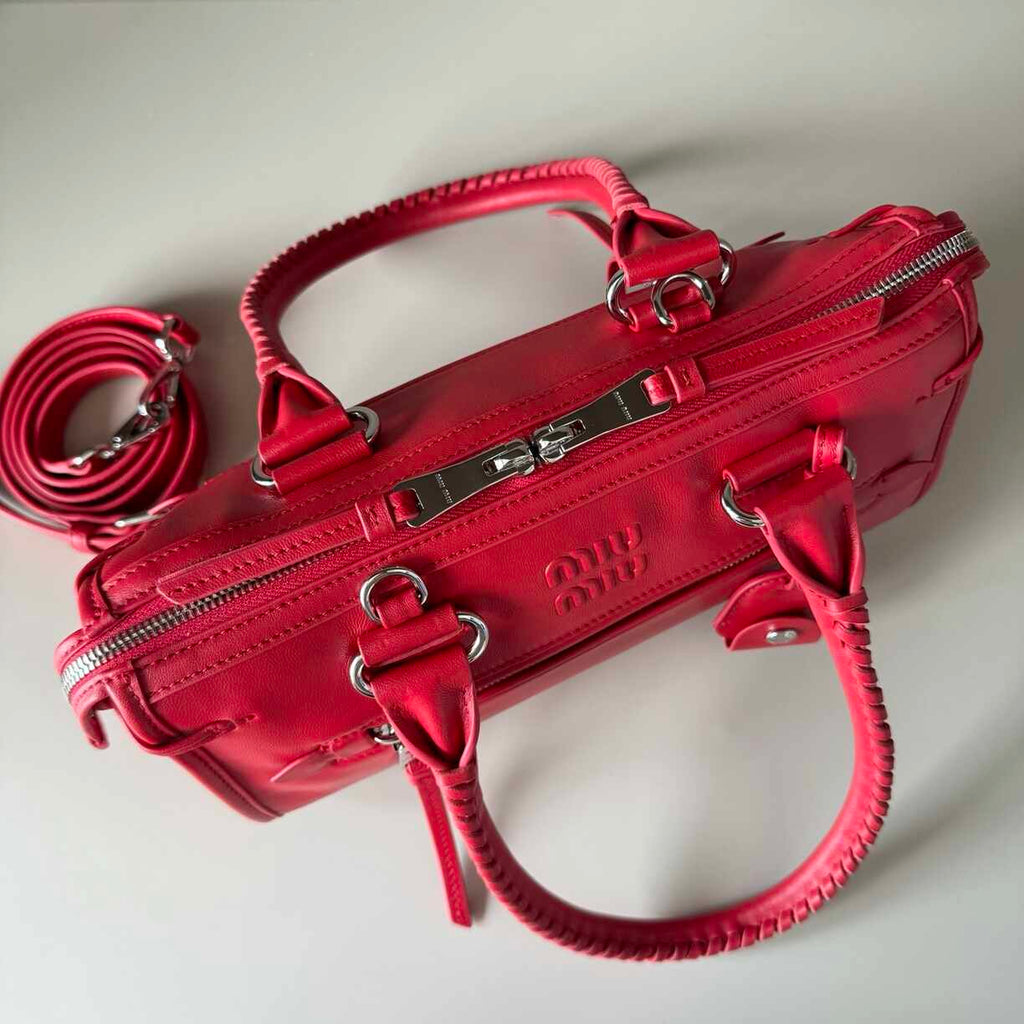 Coral Leather Purse