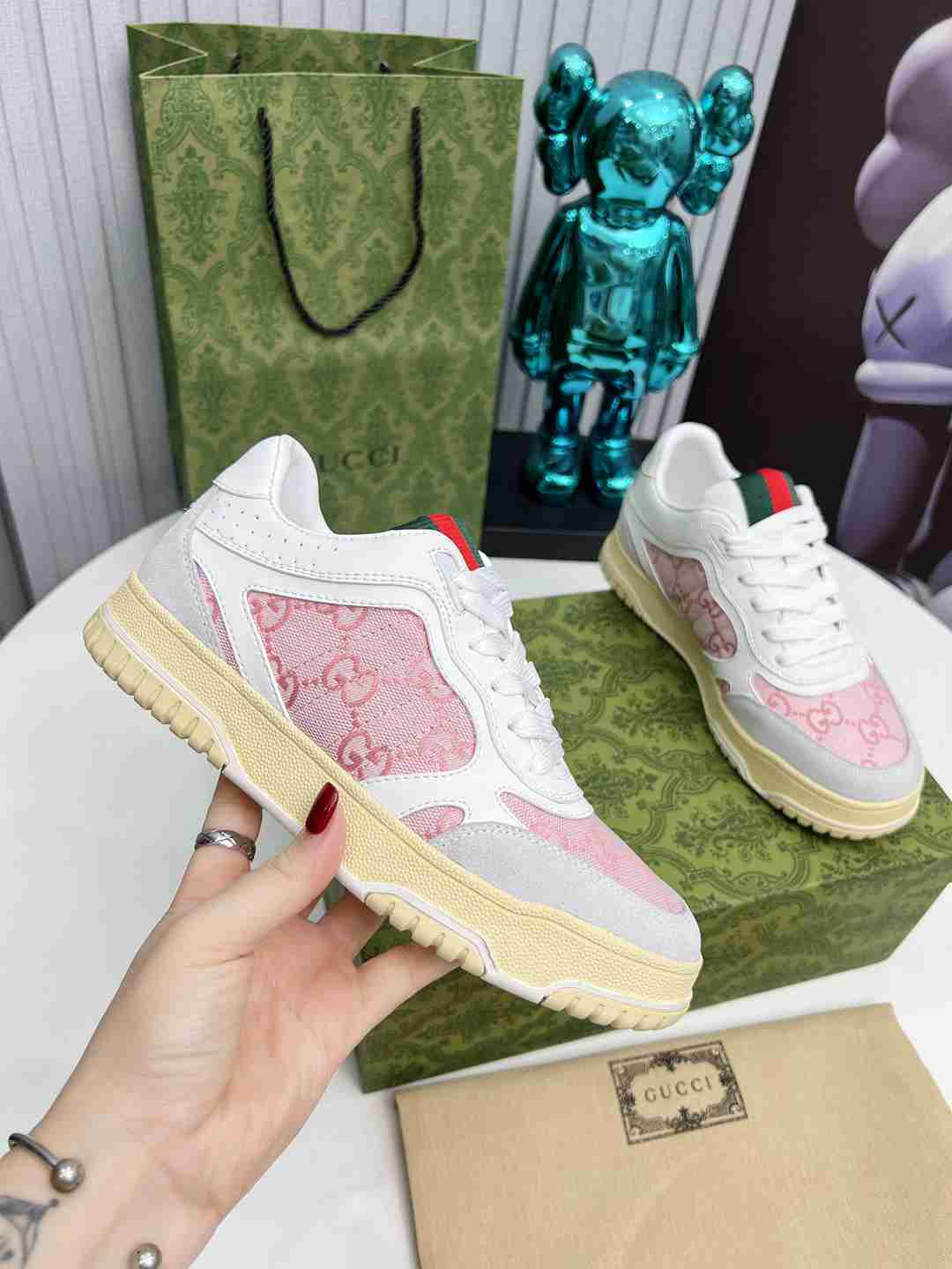 Pink Printed Shoes
