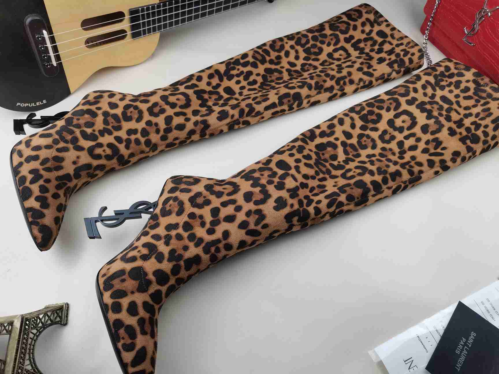 Leopard High Heel Boots