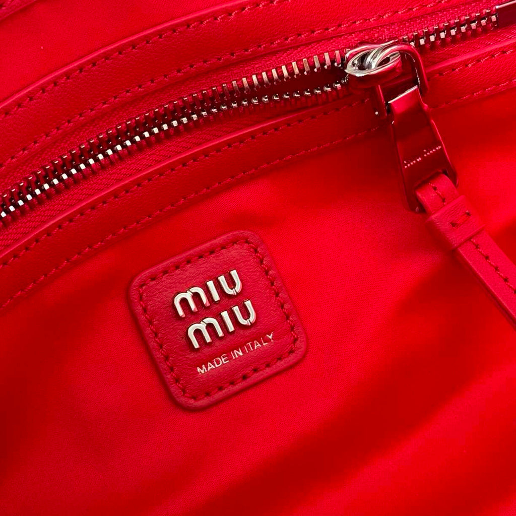 Coral Leather Purse