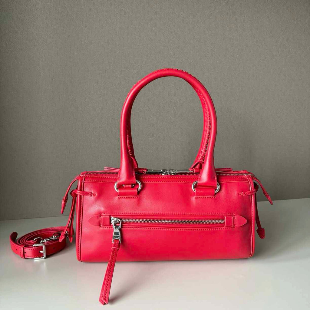 Coral Leather Purse