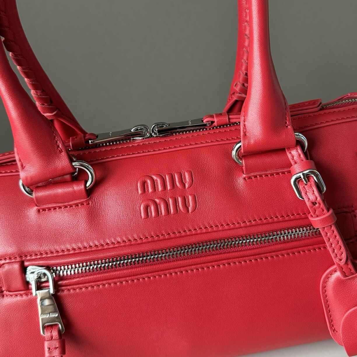 Coral Leather Purse