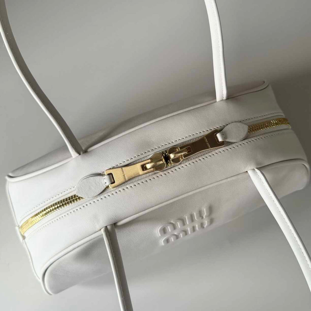 White Leather Purse