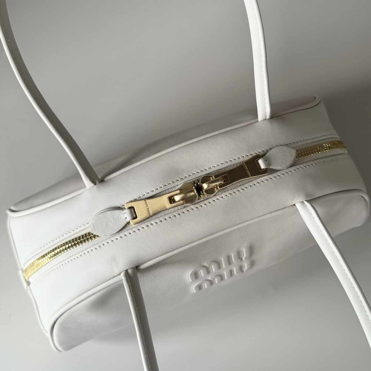 White Leather Purse