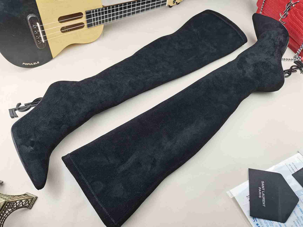 Suede High Heel Boots