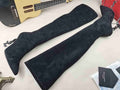 Suede High Heel Boots