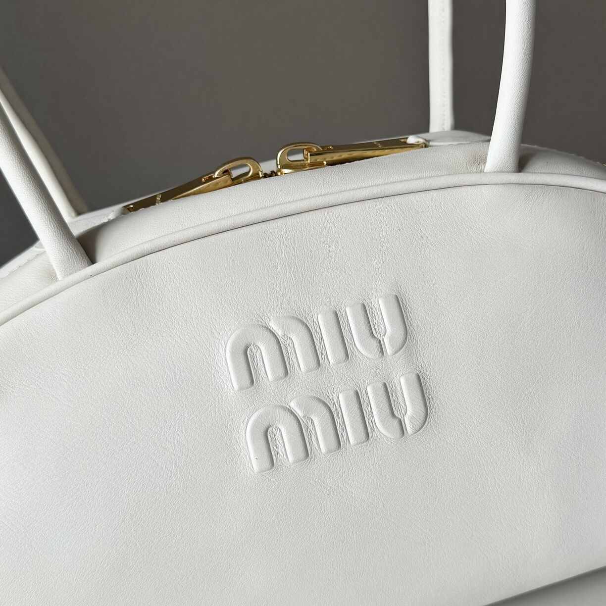 White Leather Purse