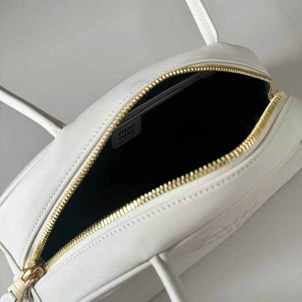 White Leather Purse