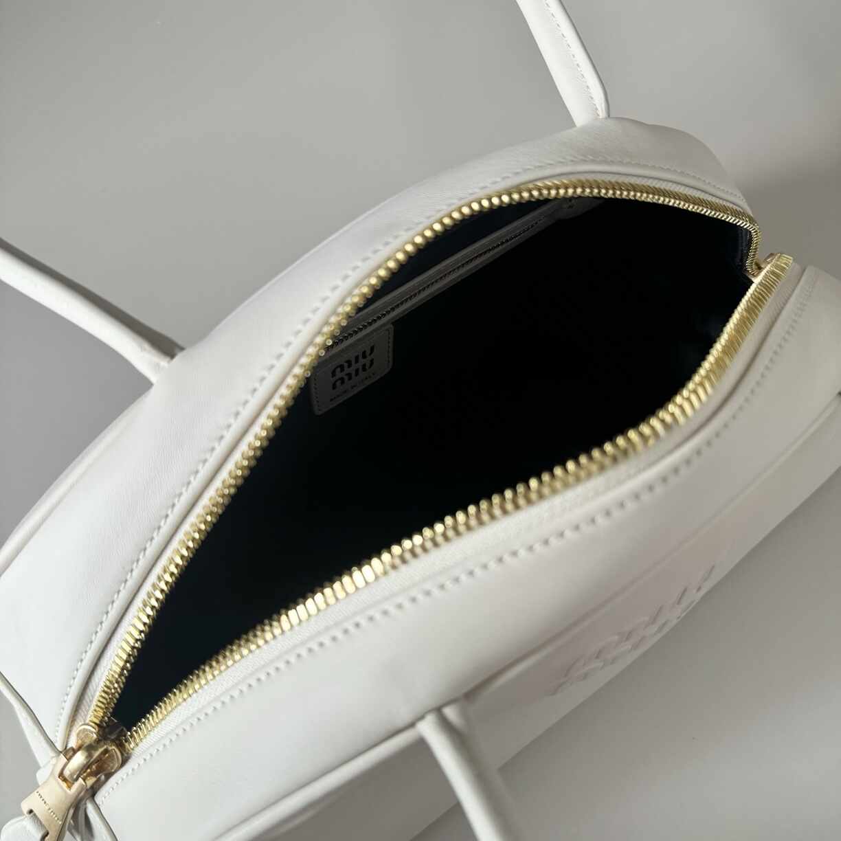 White Leather Purse
