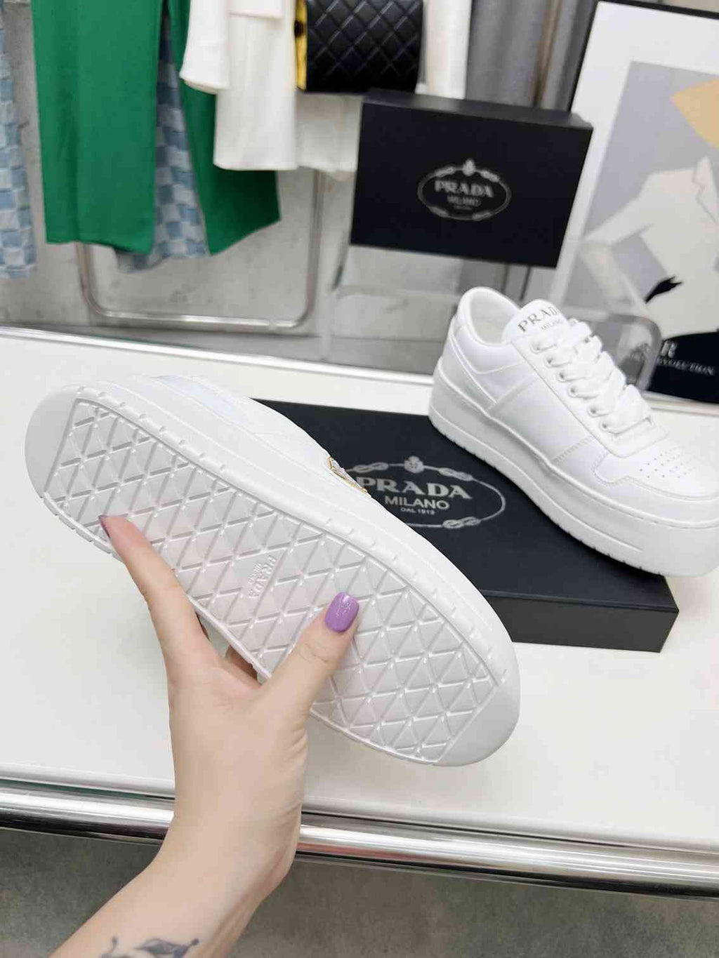 White Leather Shoes
