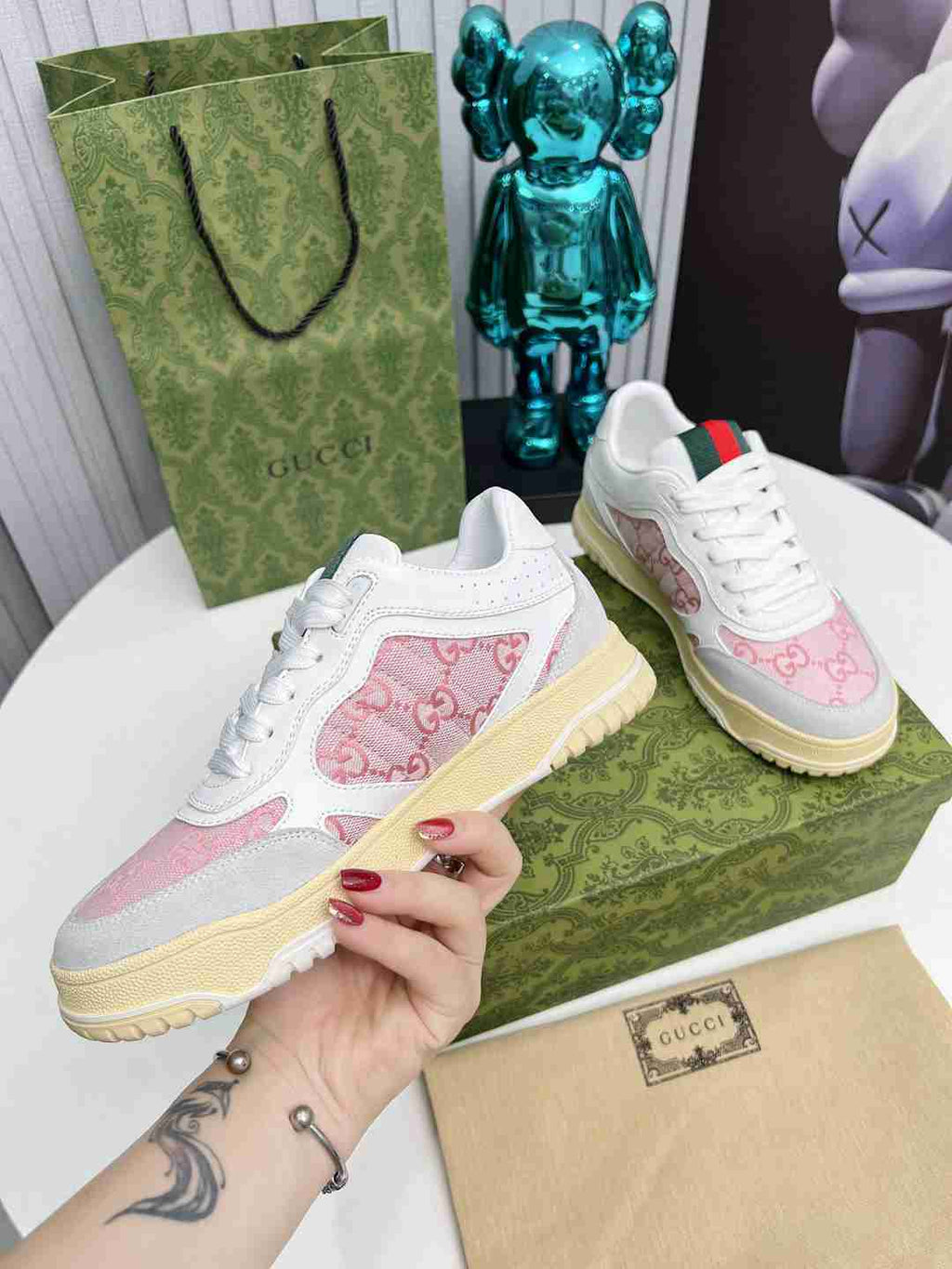 Pink Printed Shoes