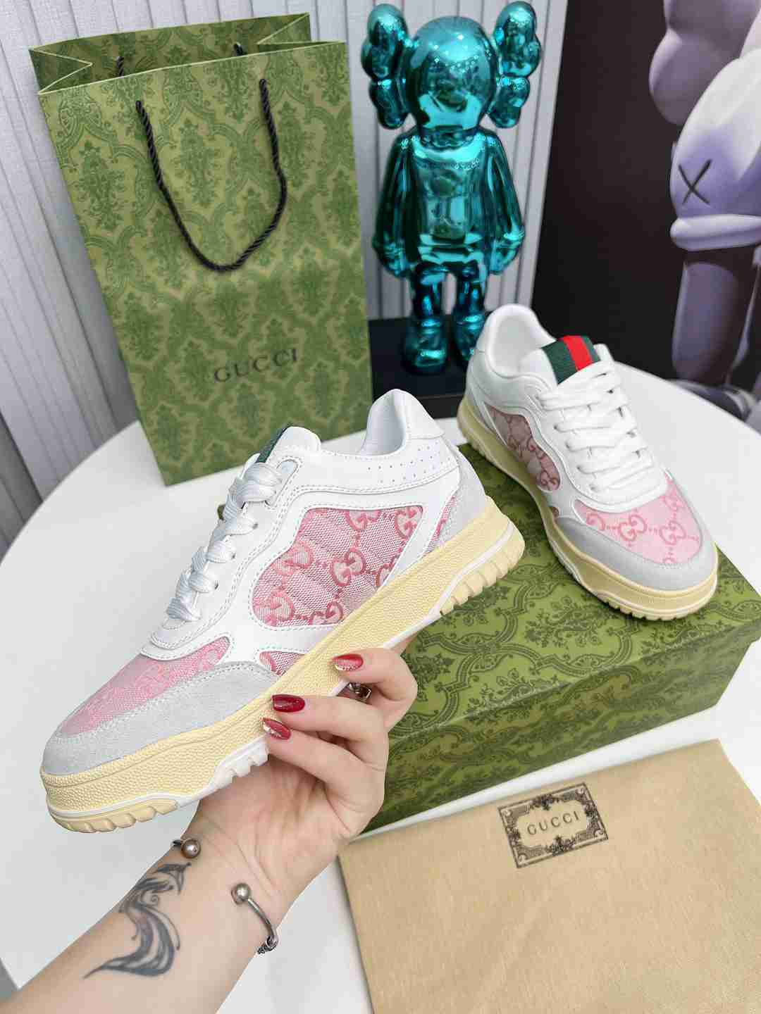 Pink Printed Shoes