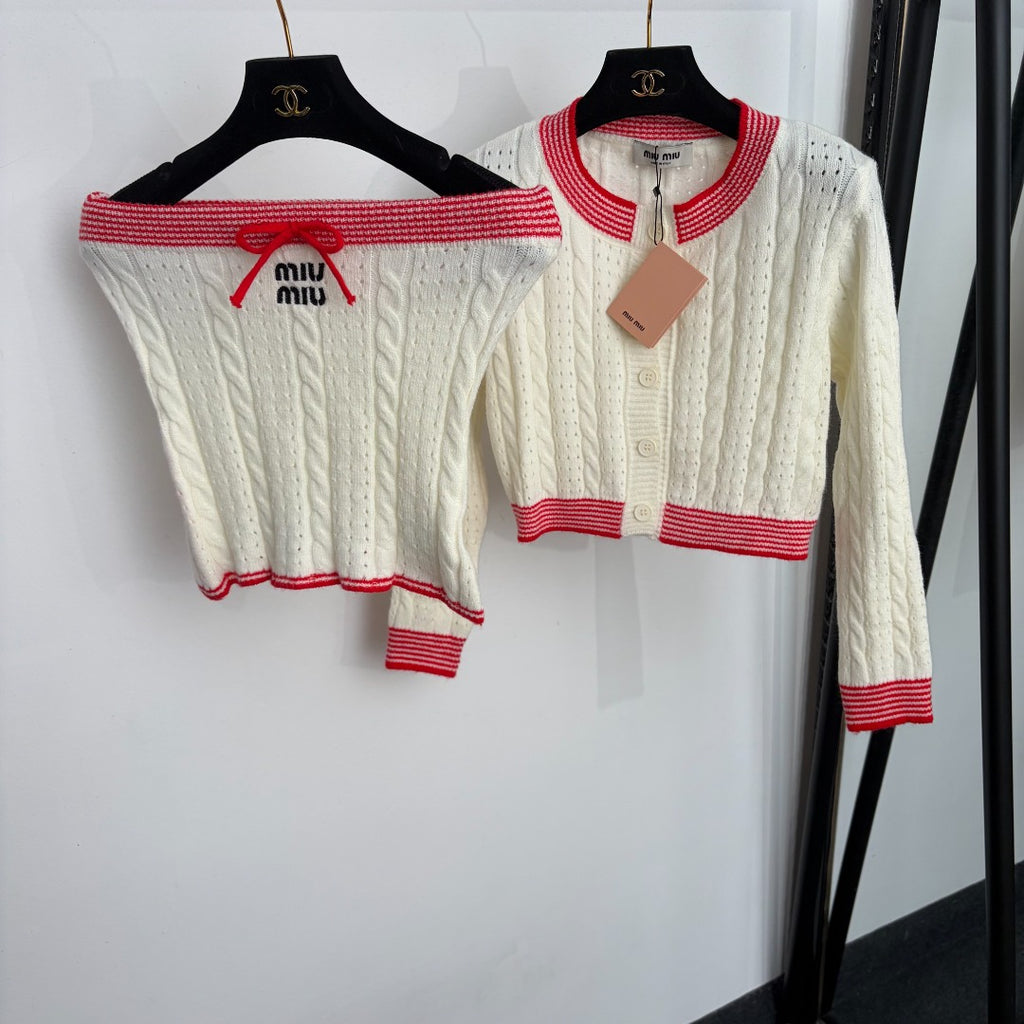 Top and Cardigan Set